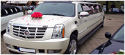 Cadillac Escalade baltas limuzinas
